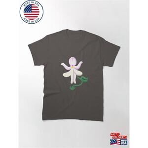 Dancing Girl Flower Impatiens Bequaertii Elegant Art Unisex T-Shirt